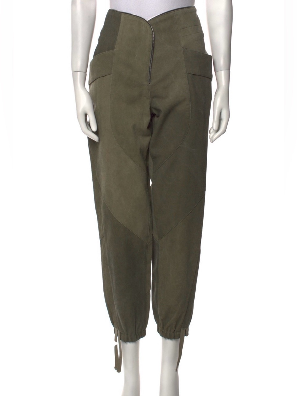 RtA Olive Green Women's Cargo Jogger Pants